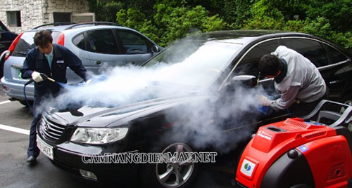 Công nghệ rửa xe ô tô bằng hơi nước nóng