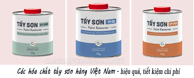 Một số hóa chất của Việt Nam cũng cho hiệu quả vệ sinh sơn rất tốt