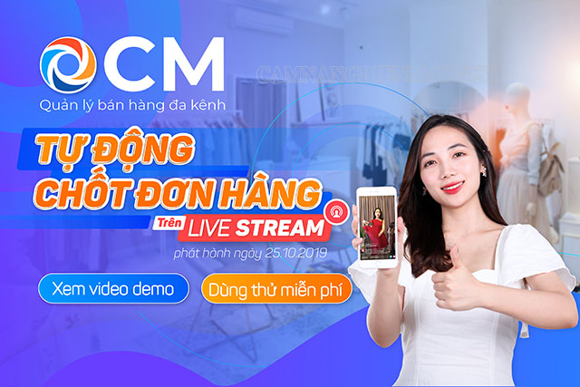 Phần mềm live stream hỗ trợ bán hàng OCM 