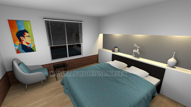 Hình ảnh thiết kế ở phần mềm Sweet Home 3D