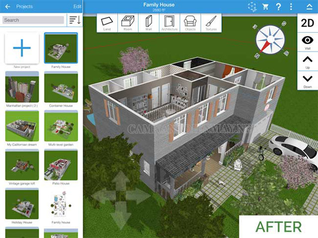 Tính năng nổi bật trong thiết kế của phần mềm Home Design