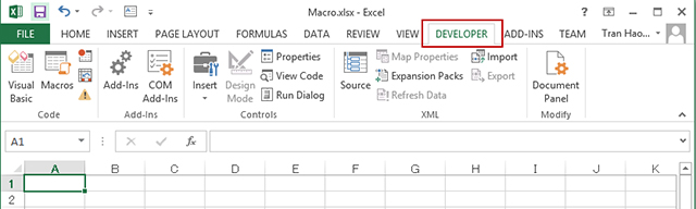 Cách dựng Macro trong excel