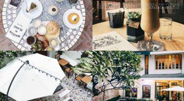 Những điểm nổi bật của quán cafe sân vườn Maison Blanc